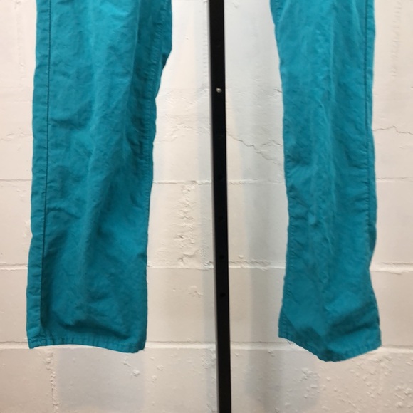 7 For All Mankind Standard Straight Leg Pants Size 36 Button Fly Teal #f12 - Picture 3 of 7